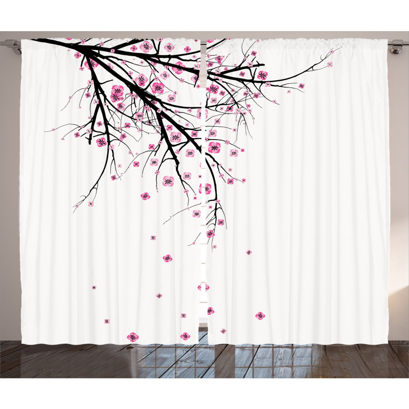Cherry Blossom Flower Curtain