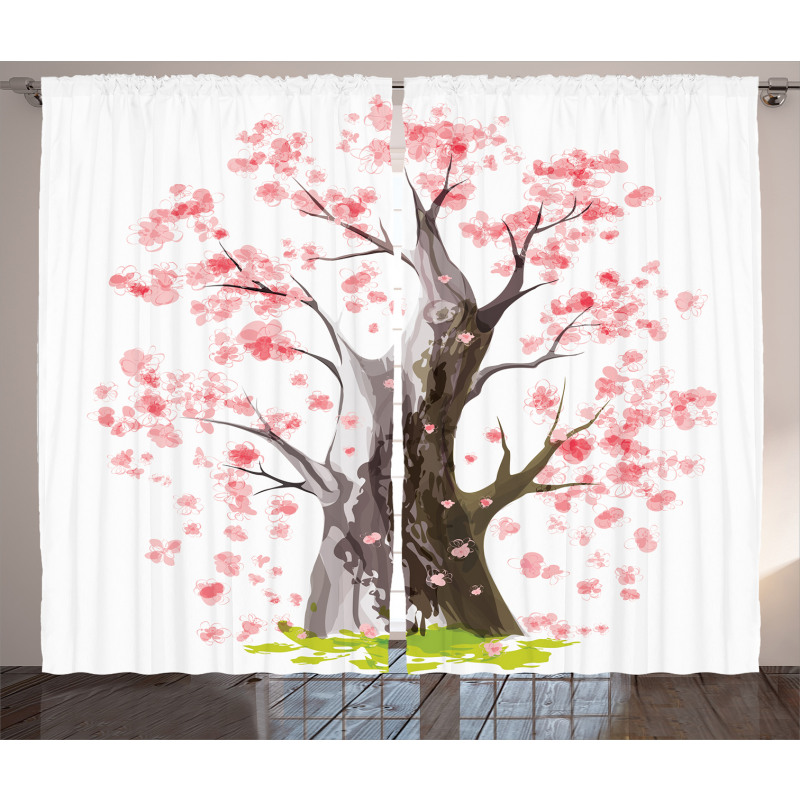 Blooming Sakura Curtain