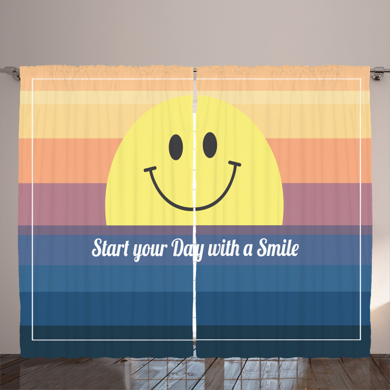 Smirking Sun and Lettering Curtain