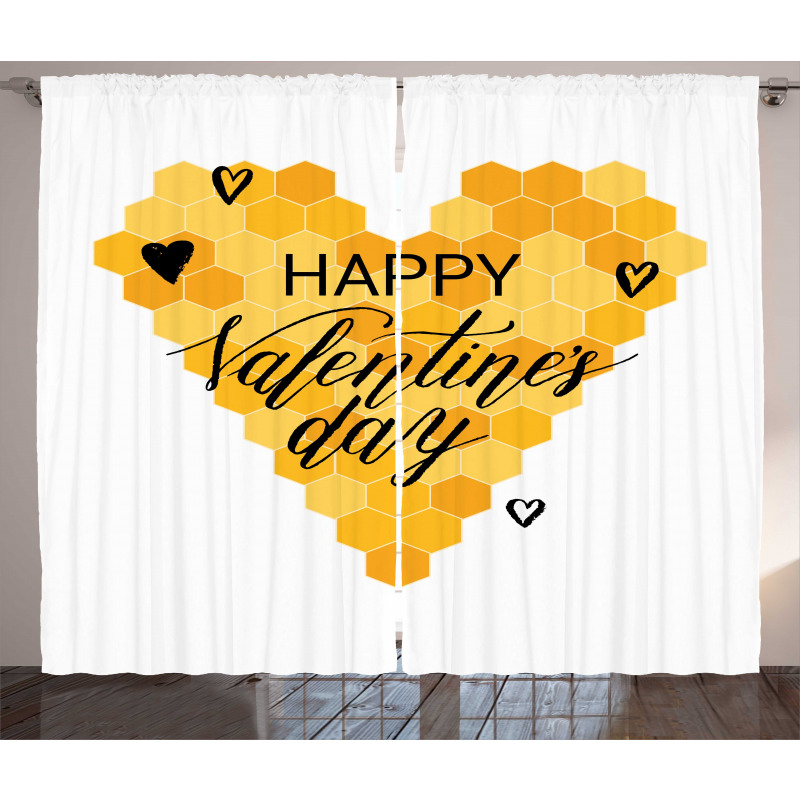 Happy Valentine's Day Curtain