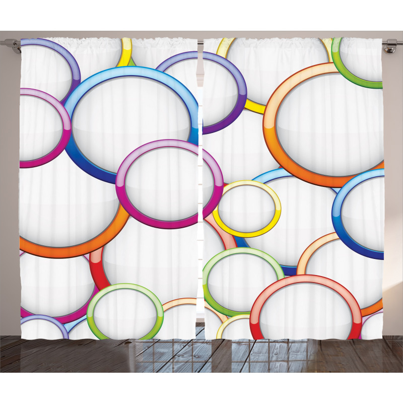 Circles Rounds Pattern Curtain