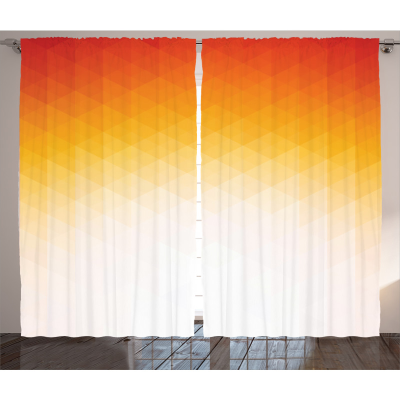 Digital Retro Triangle Curtain