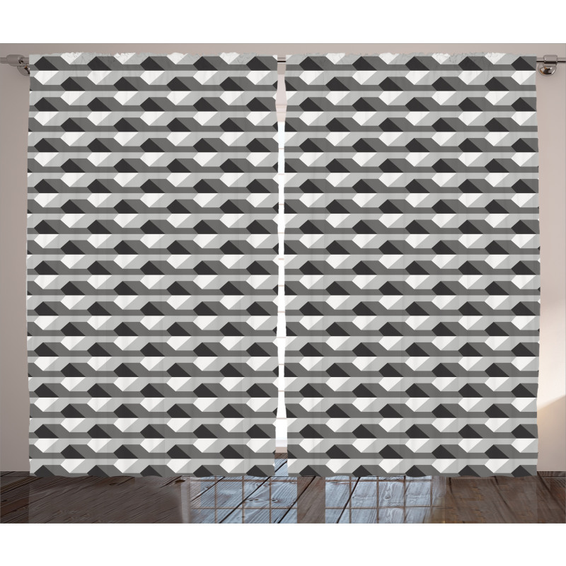 Minimalist Link Shape Curtain