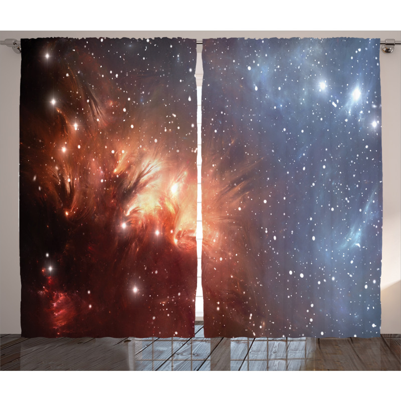Astronomy Cosmos Space Curtain