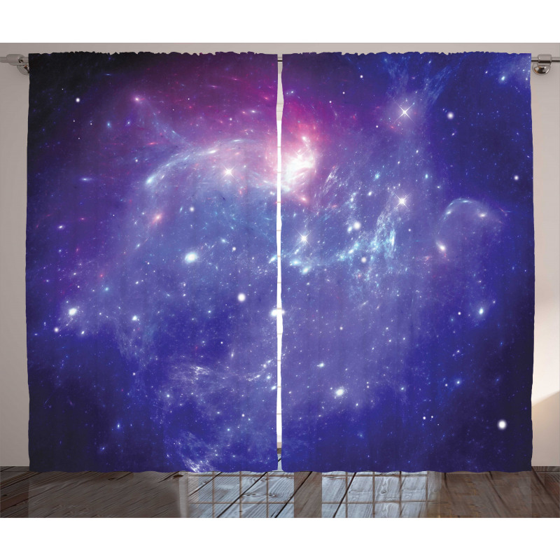 Milky Way Galaxy Stars Curtain