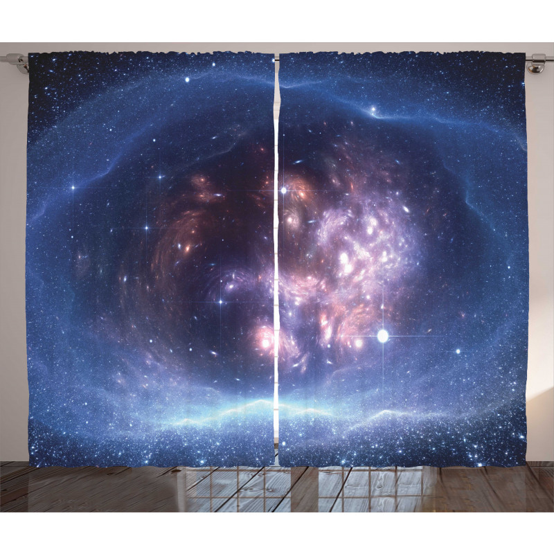 Star Clusters Universe Curtain