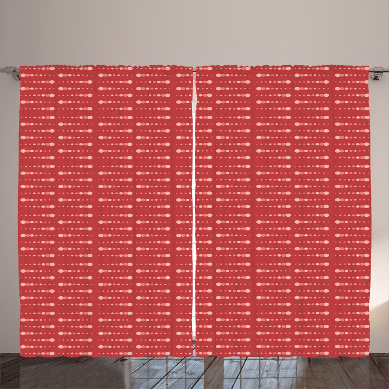 Boho Modern Polka Dots Art Curtain