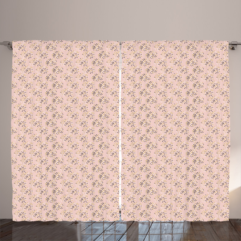 Botanical Spots Pattern Curtain