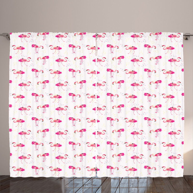 Tropic Birds and Spots Curtain