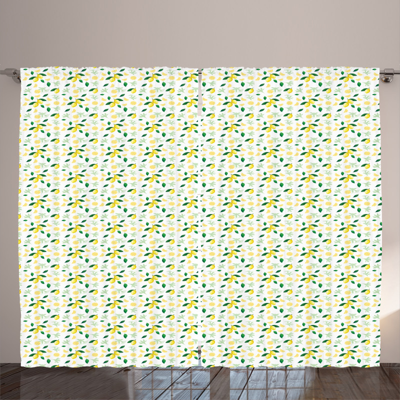 Summer Juicy Slices Branch Curtain