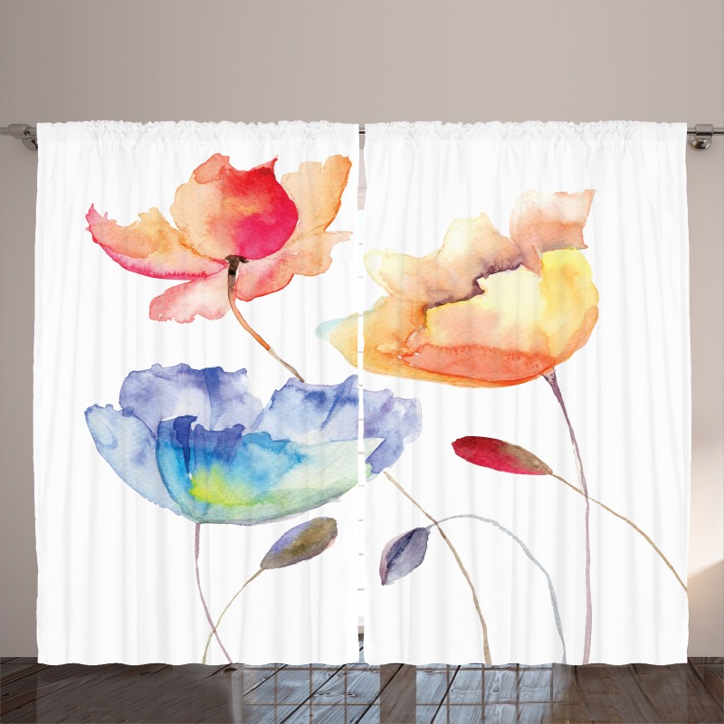 Nature Flowers Curtain