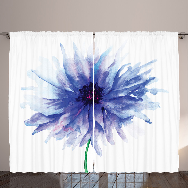 Earth Cornflower Curtain
