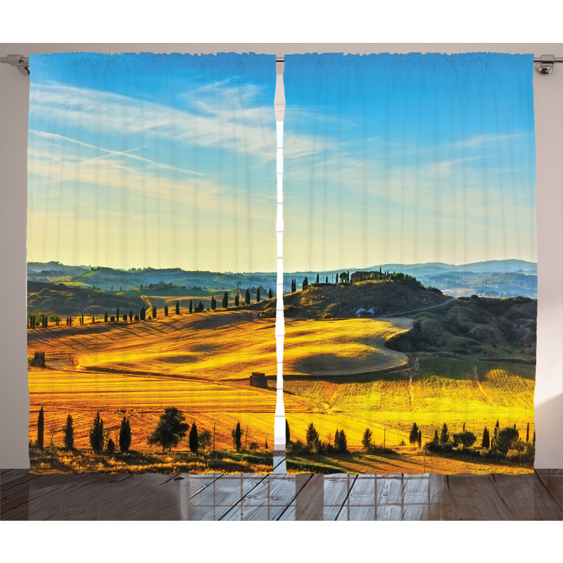 Italy Farmland Rural Curtain