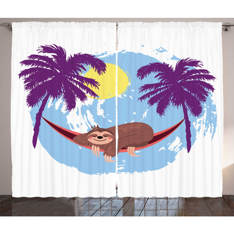 Hammock and Chill Art Curtain