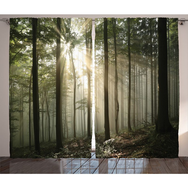 Wild Forest Woodland Curtain