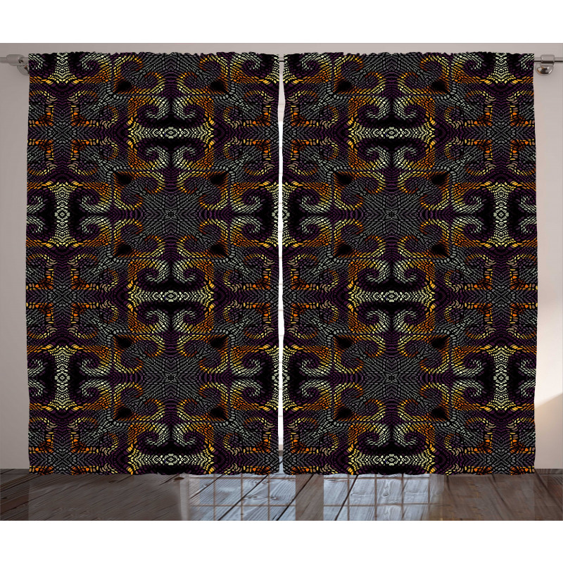 Irregular Mosaic Inspired Curtain