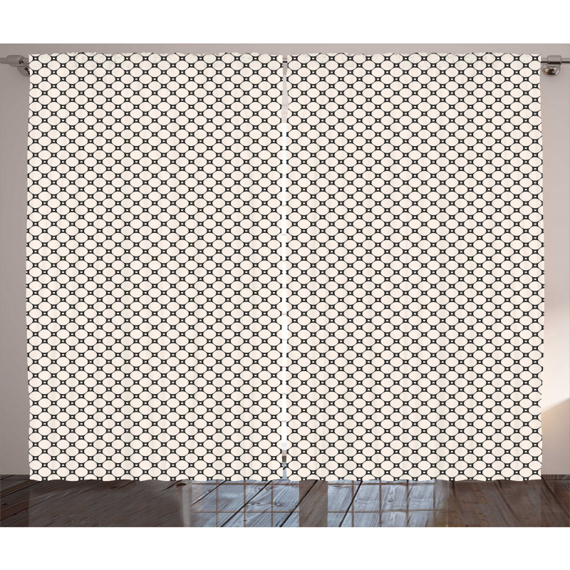 Rhythmic Mesh Design Nets Curtain