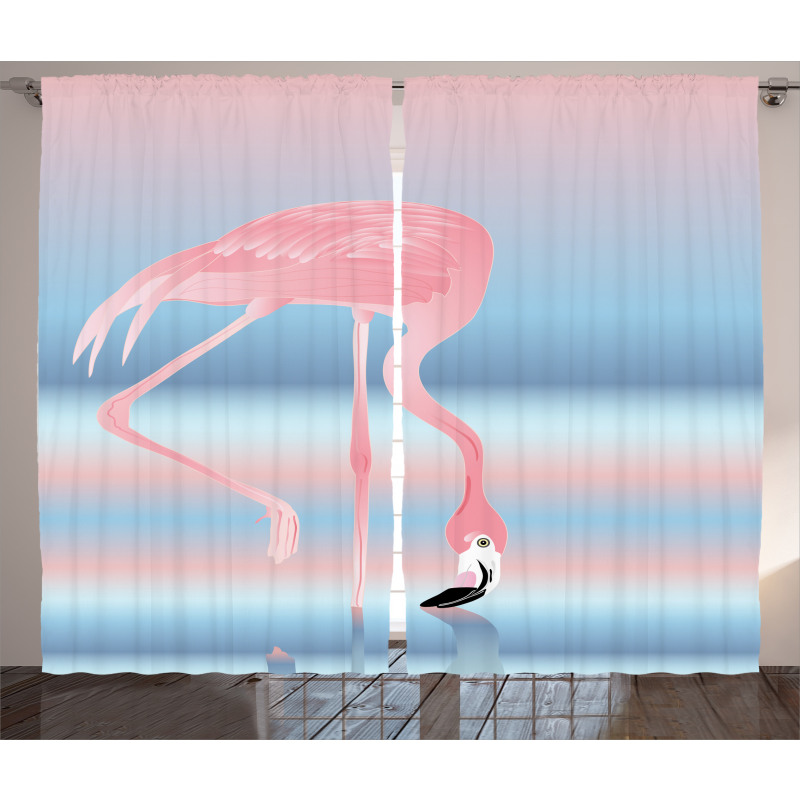 Birds in Love Lake Curtain