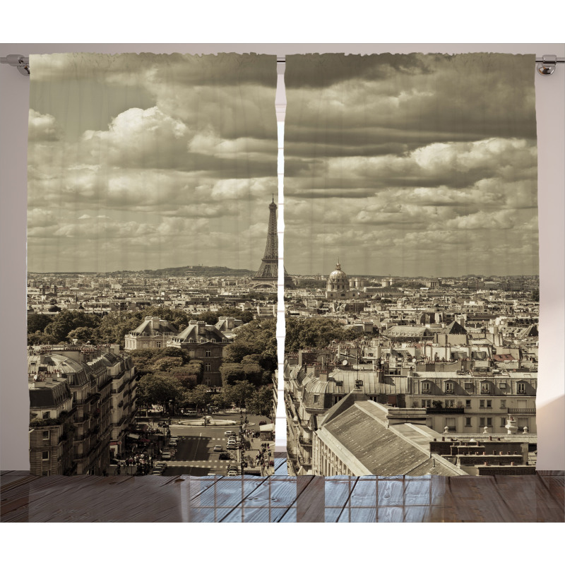 City Skyline of Paris Curtain