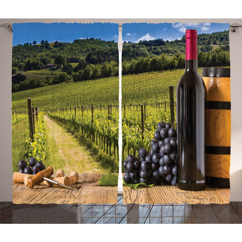 Vineyard Tuscany Grape Curtain