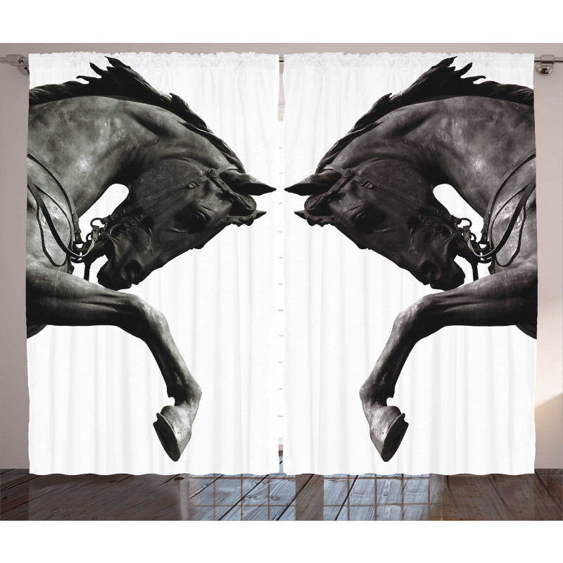Abstract Horse Curtain
