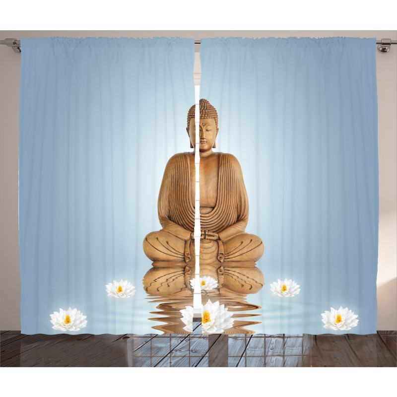 Meditation Zen Flower Curtain