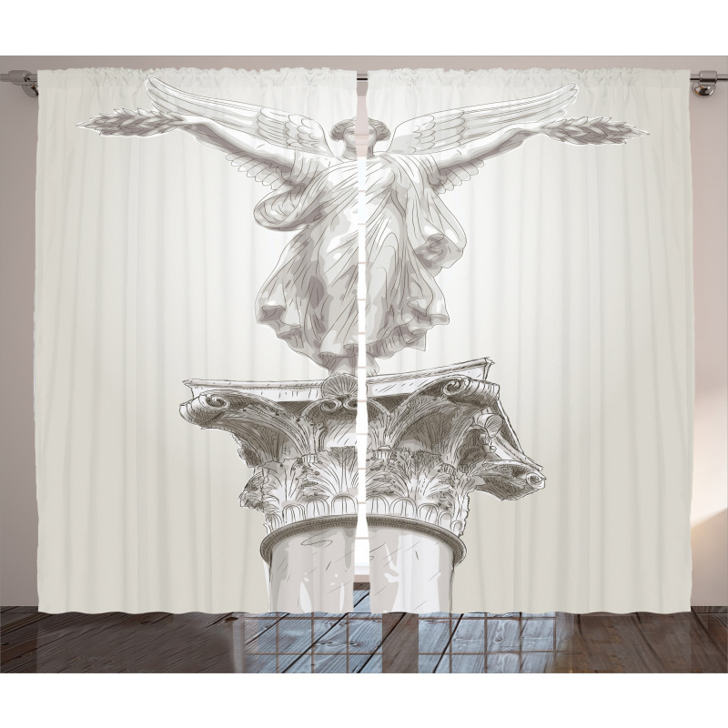 Angel Greek Myth Muse Curtain