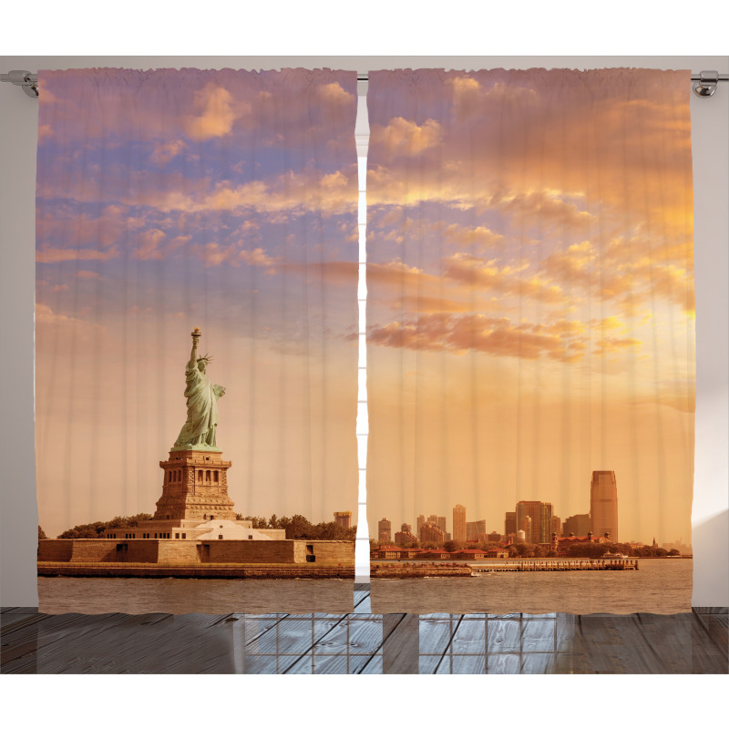 Freedom on NYC Curtain