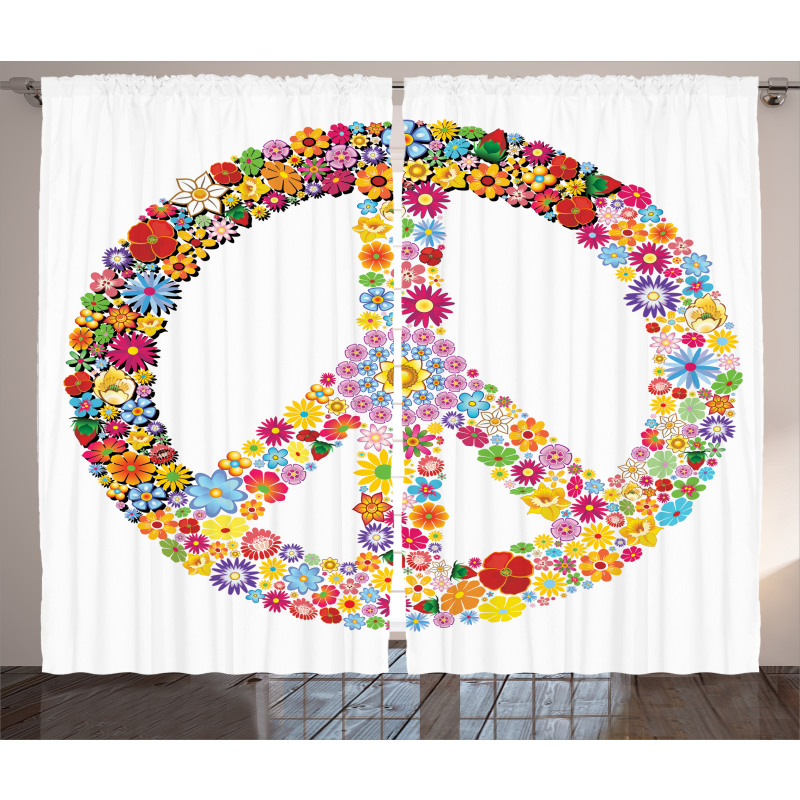 Floral Peace Curtain