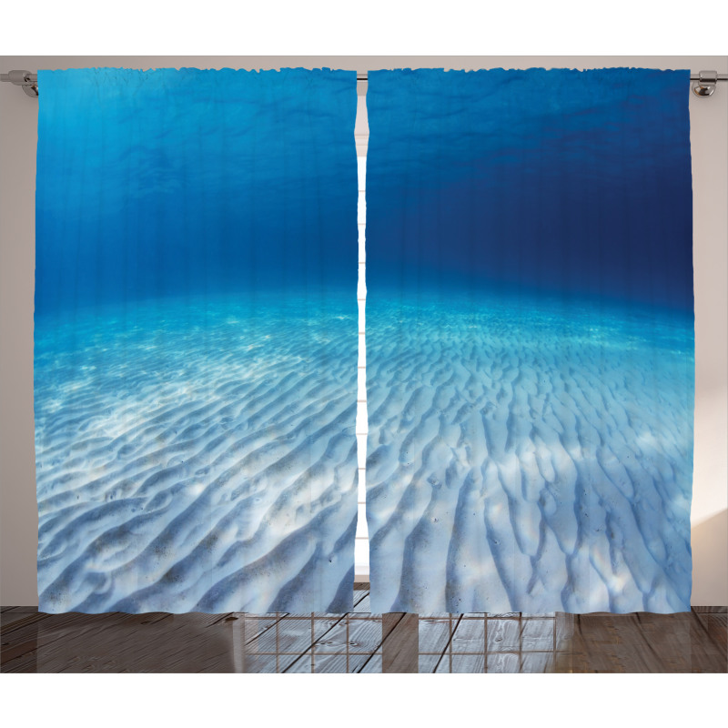 Clear Water and Waves Curtain