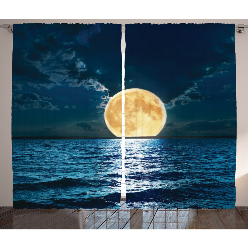 Magic Super Moon Design Curtain