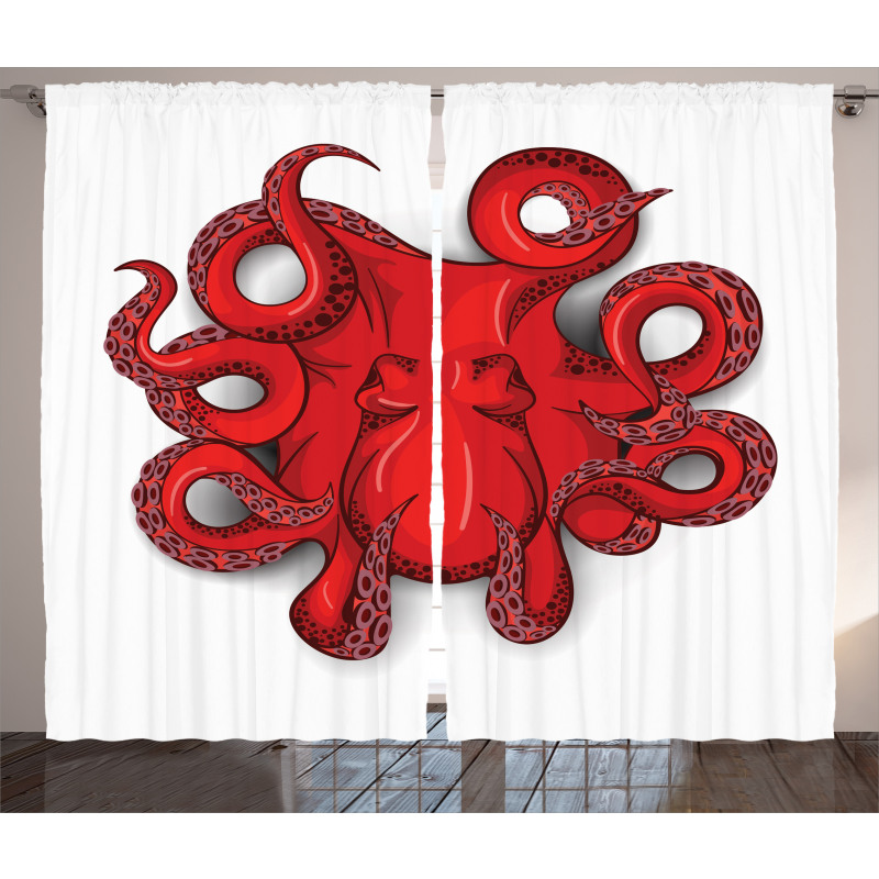 Octopus Animal Marine Curtain