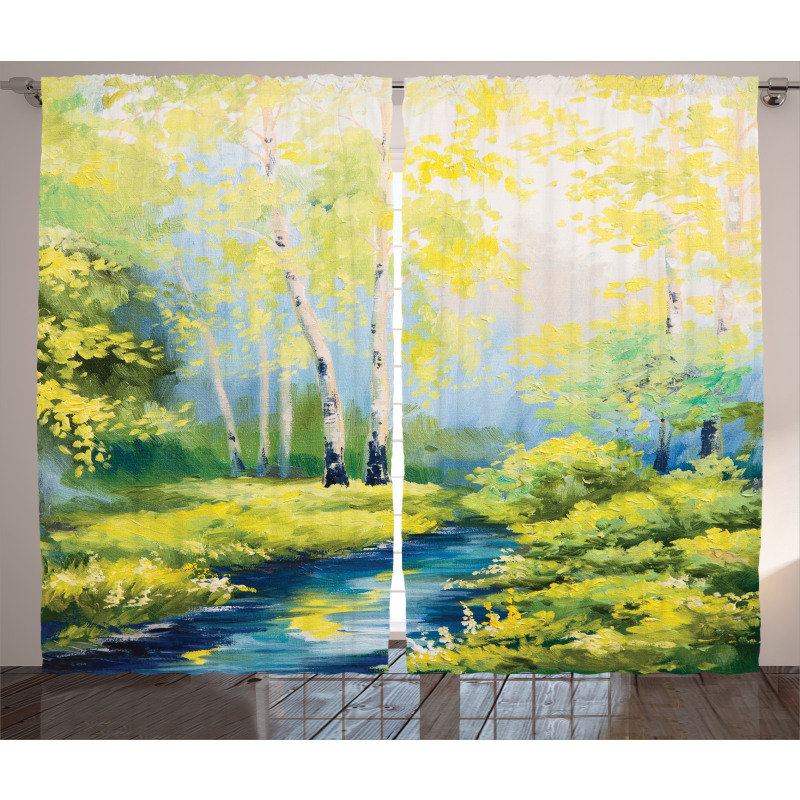 Pastoral Forest Woods Curtain