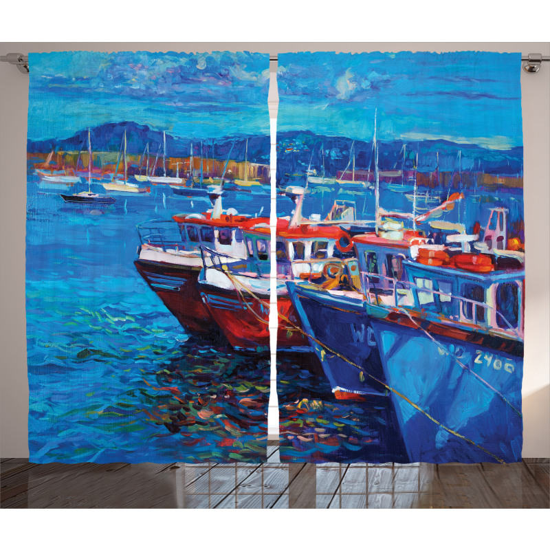 Harbour by the Sea Curtain