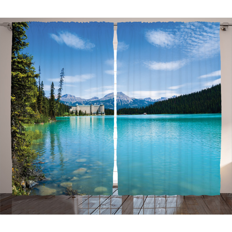 Canadian Lake Castle Curtain