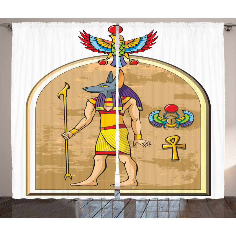 Anubis Ancient Myth Curtain