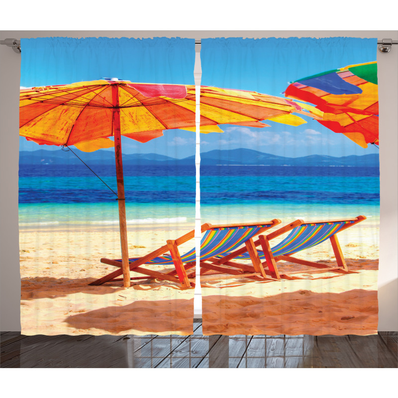 Sea of Thailand Beach Curtain
