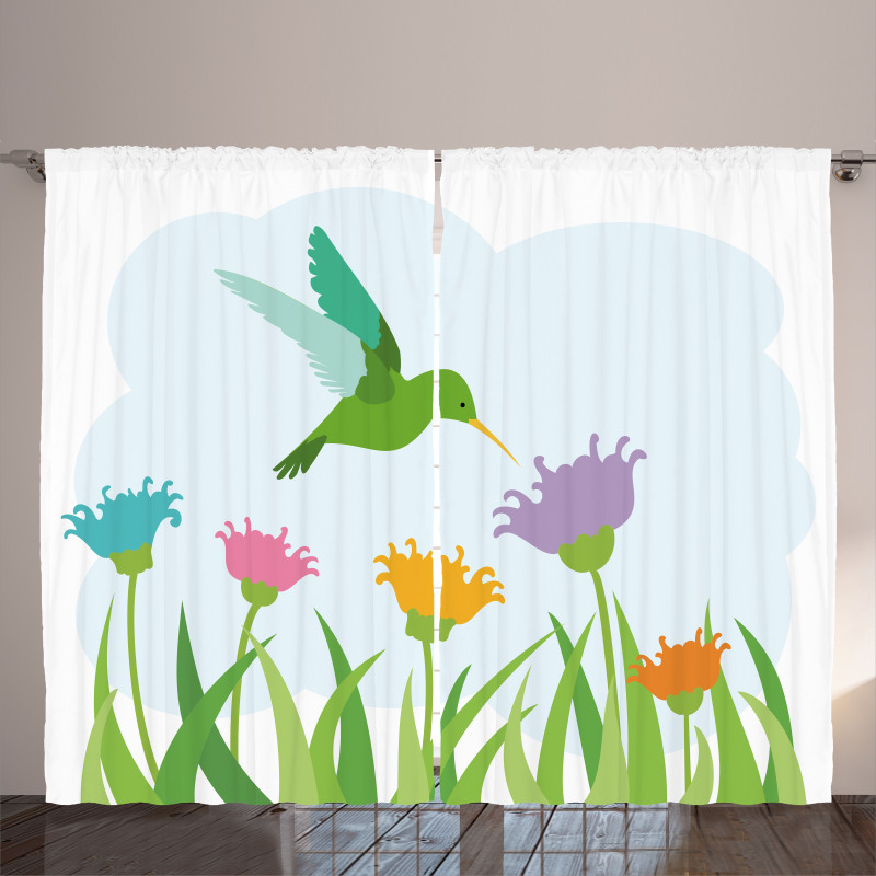 Garden Art Hummingbird Curtain