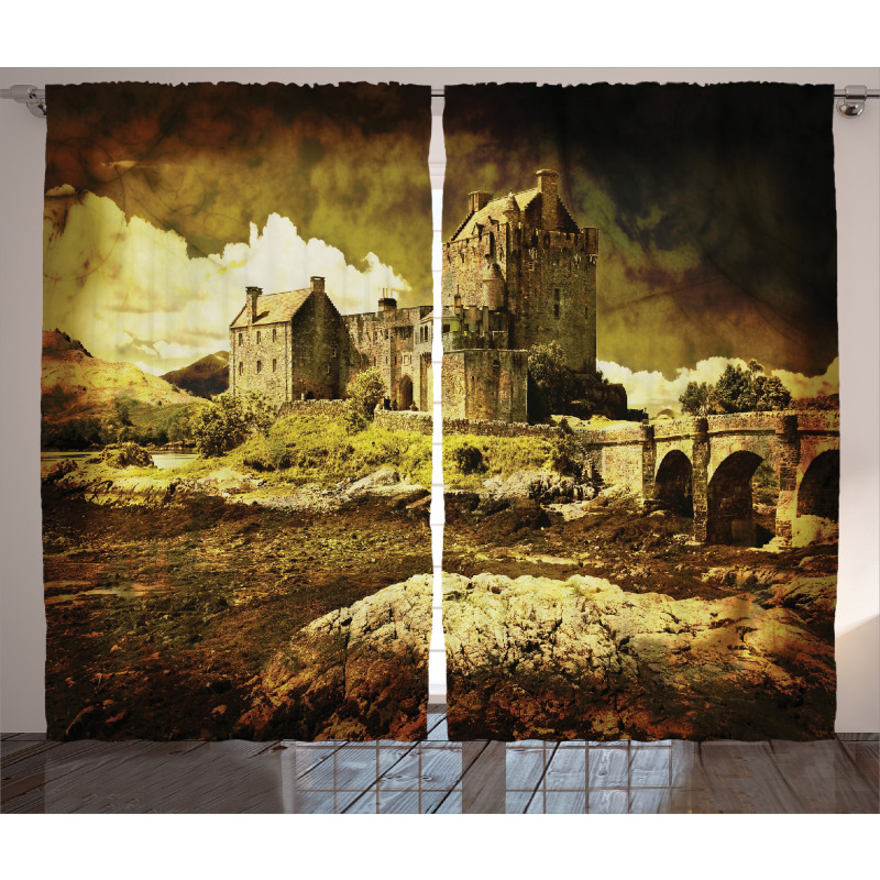 Old Scottish Castle Curtain