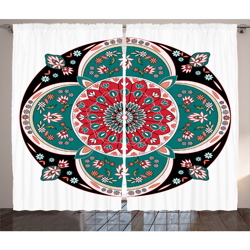 Floral Ethnic Curtain