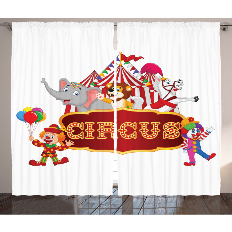 Nostalgic Circus Tent Curtain