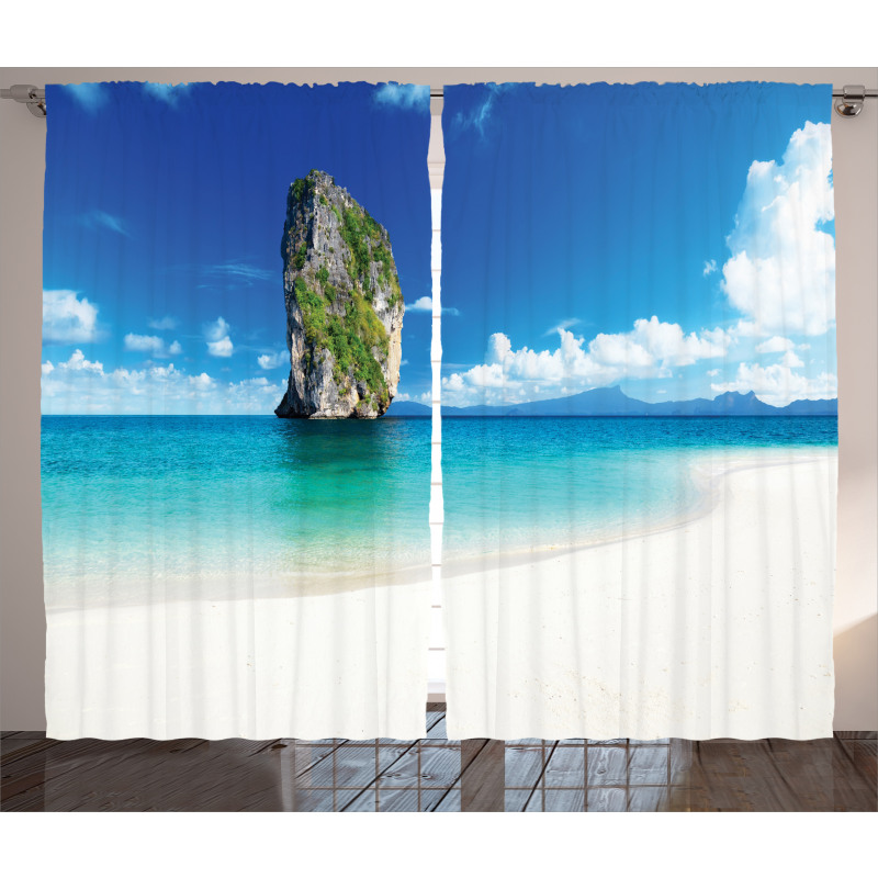 Exotic Coastline Curtain