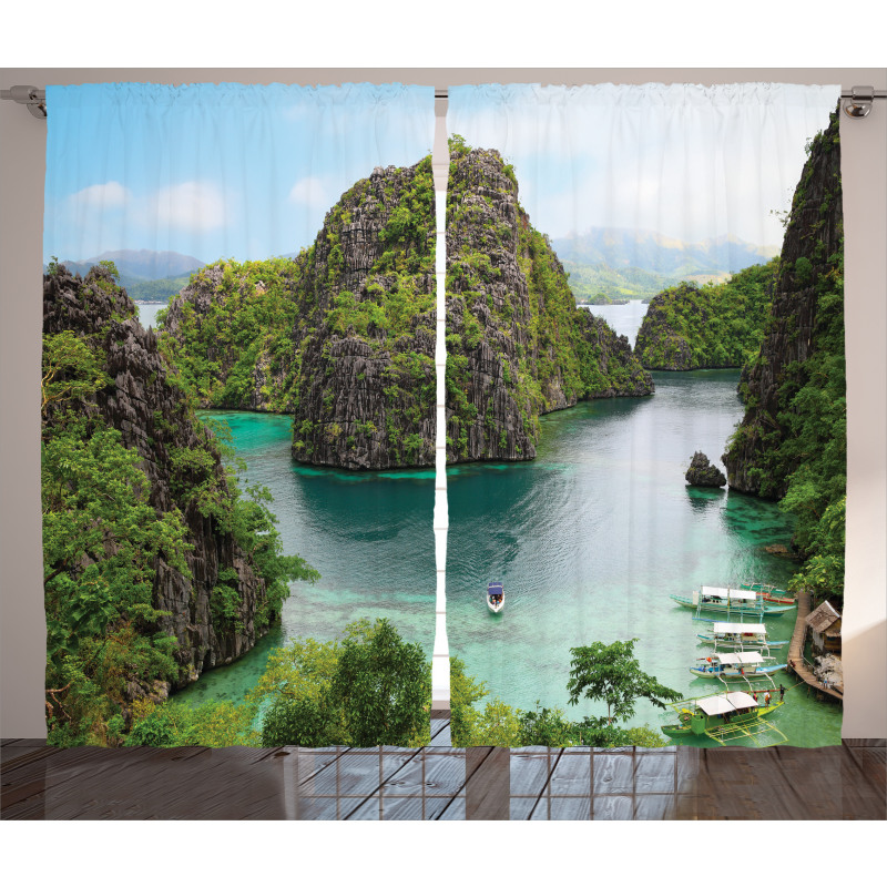 Cliff in Philippines Curtain
