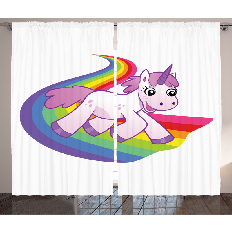 Fairy Creature Rainbow Curtain