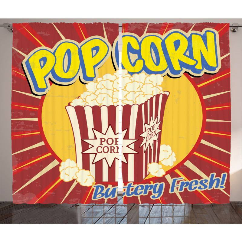 Pop Corn Movie Snack Curtain