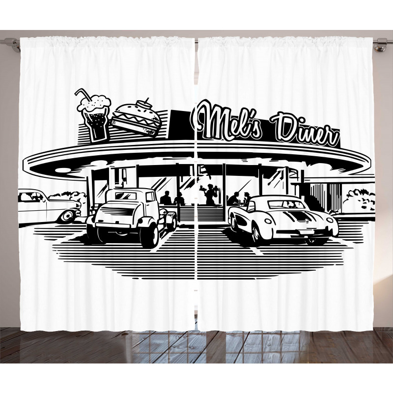 Nostalgic Retro Car Curtain