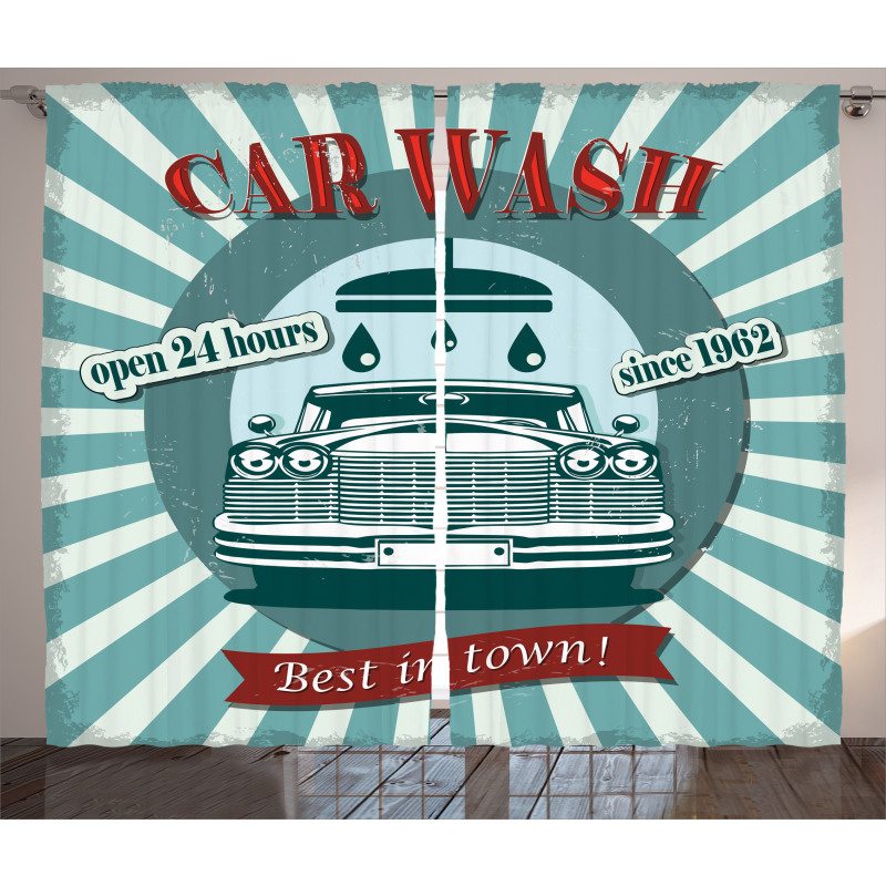 Car Wash Sign Commercial Curtain