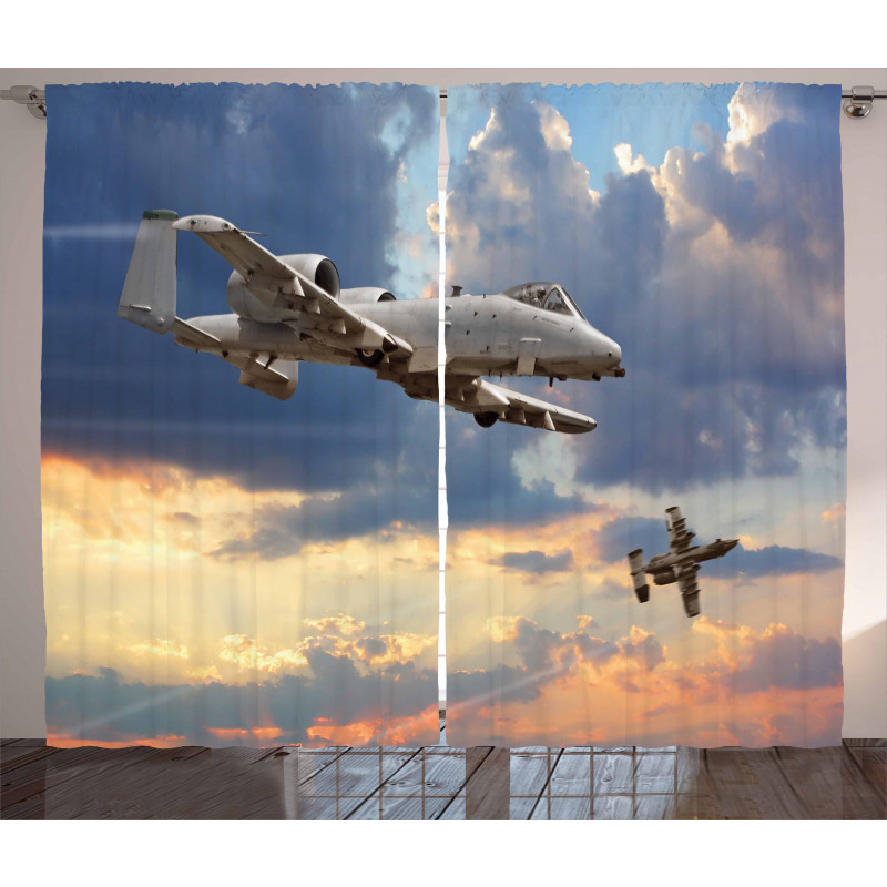Aviataion Theme Design Curtain