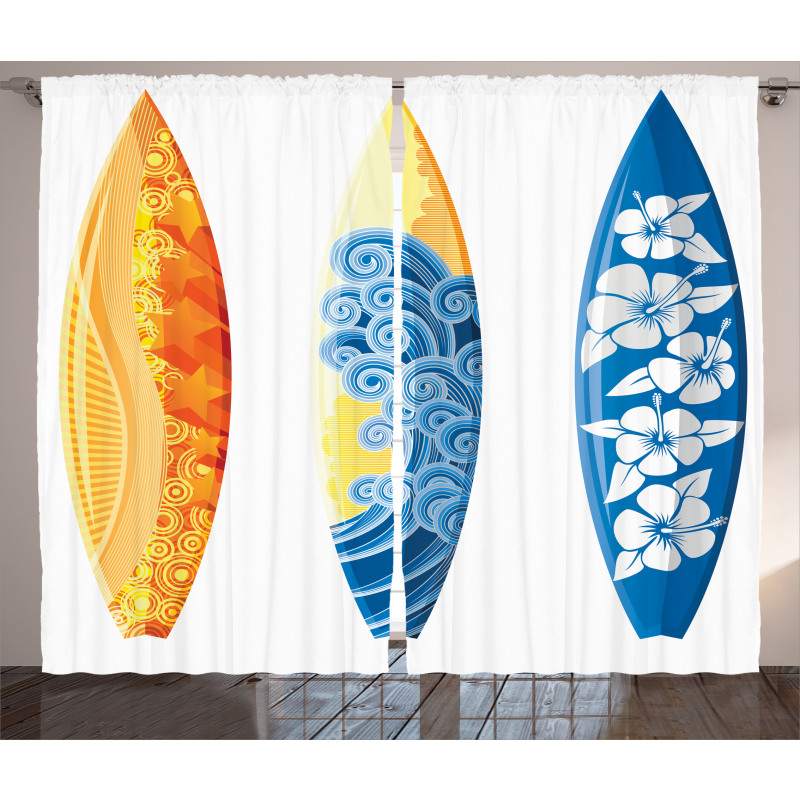 Surf Fun Water Sports Curtain
