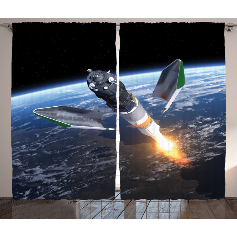 Spacecraft Cosmos Curtain